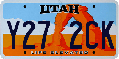 UT license plate Y272CK