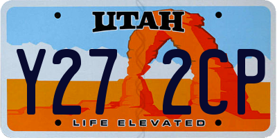 UT license plate Y272CP