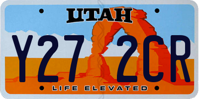UT license plate Y272CR