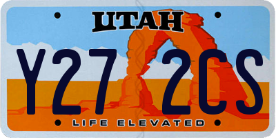 UT license plate Y272CS