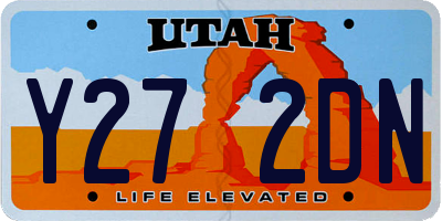 UT license plate Y272DN