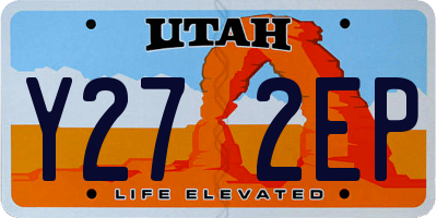 UT license plate Y272EP