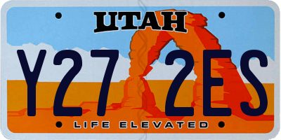 UT license plate Y272ES