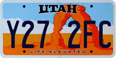 UT license plate Y272FC
