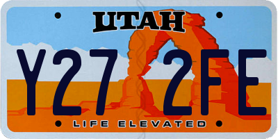 UT license plate Y272FE