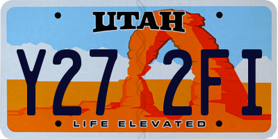 UT license plate Y272FI