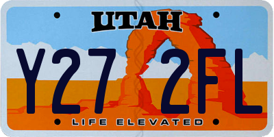 UT license plate Y272FL