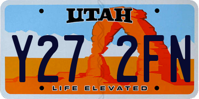 UT license plate Y272FN
