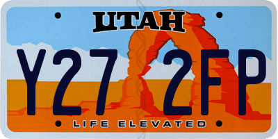 UT license plate Y272FP