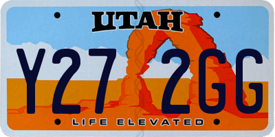 UT license plate Y272GG