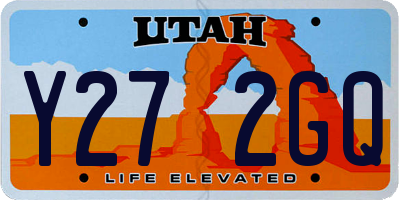 UT license plate Y272GQ