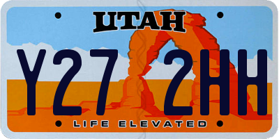 UT license plate Y272HH
