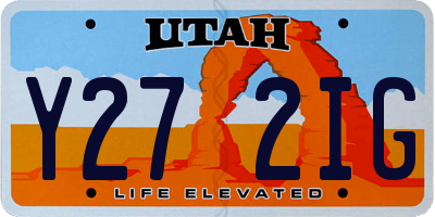 UT license plate Y272IG