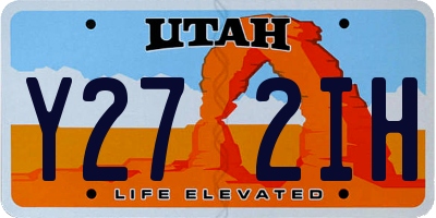 UT license plate Y272IH
