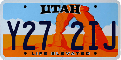UT license plate Y272IJ
