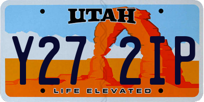 UT license plate Y272IP