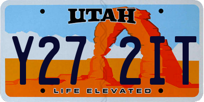 UT license plate Y272IT