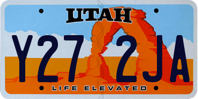 UT license plate Y272JA