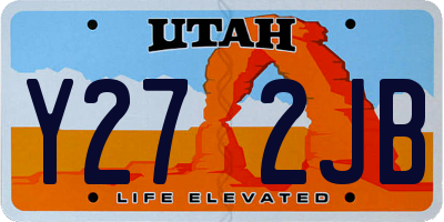 UT license plate Y272JB
