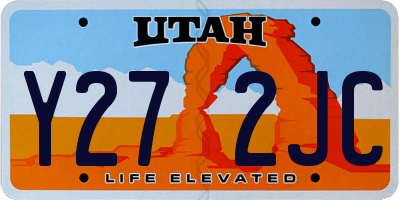 UT license plate Y272JC