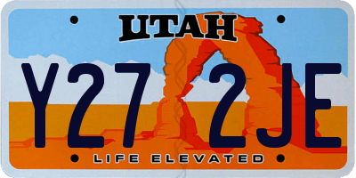 UT license plate Y272JE