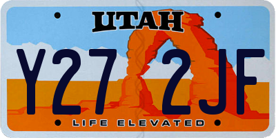 UT license plate Y272JF