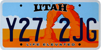 UT license plate Y272JG