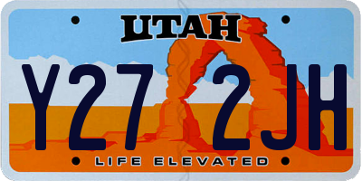 UT license plate Y272JH