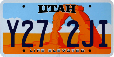 UT license plate Y272JI