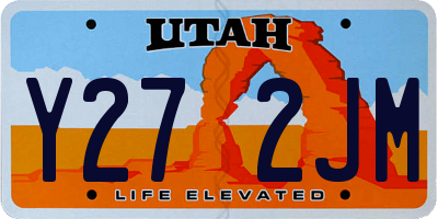 UT license plate Y272JM