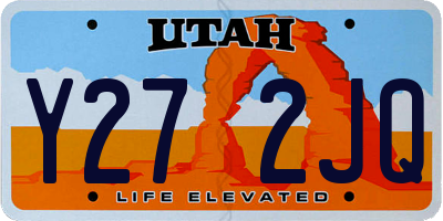 UT license plate Y272JQ