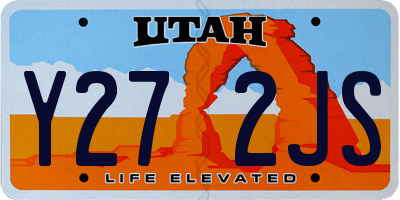 UT license plate Y272JS