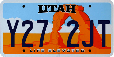 UT license plate Y272JT