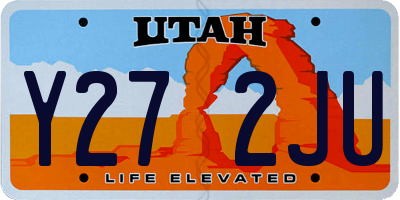 UT license plate Y272JU