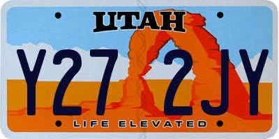 UT license plate Y272JY