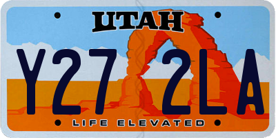 UT license plate Y272LA