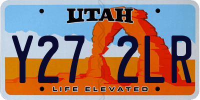 UT license plate Y272LR