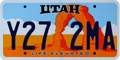 UT license plate Y272MA