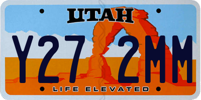 UT license plate Y272MM