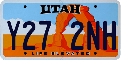 UT license plate Y272NH