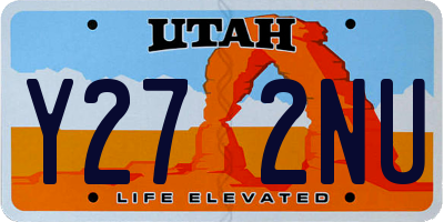 UT license plate Y272NU