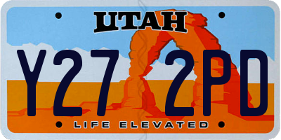 UT license plate Y272PD