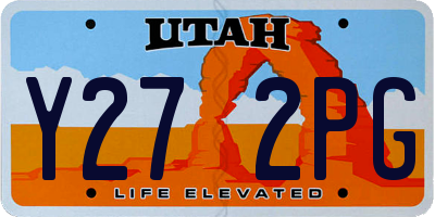 UT license plate Y272PG