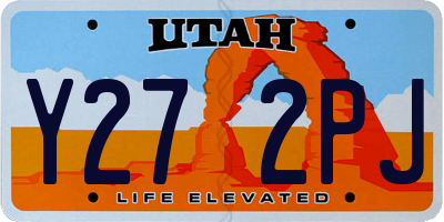 UT license plate Y272PJ