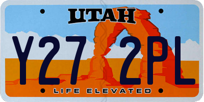 UT license plate Y272PL