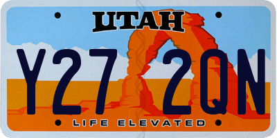 UT license plate Y272QN