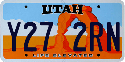 UT license plate Y272RN