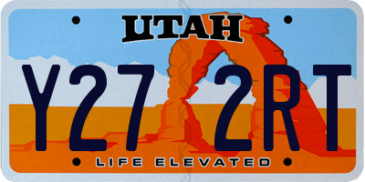 UT license plate Y272RT