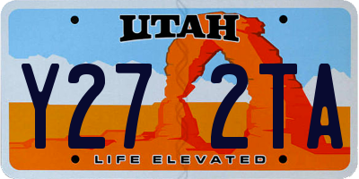 UT license plate Y272TA