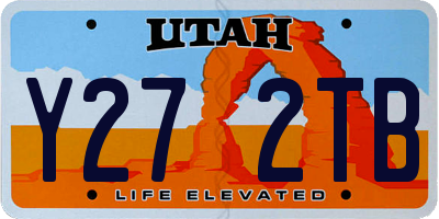 UT license plate Y272TB